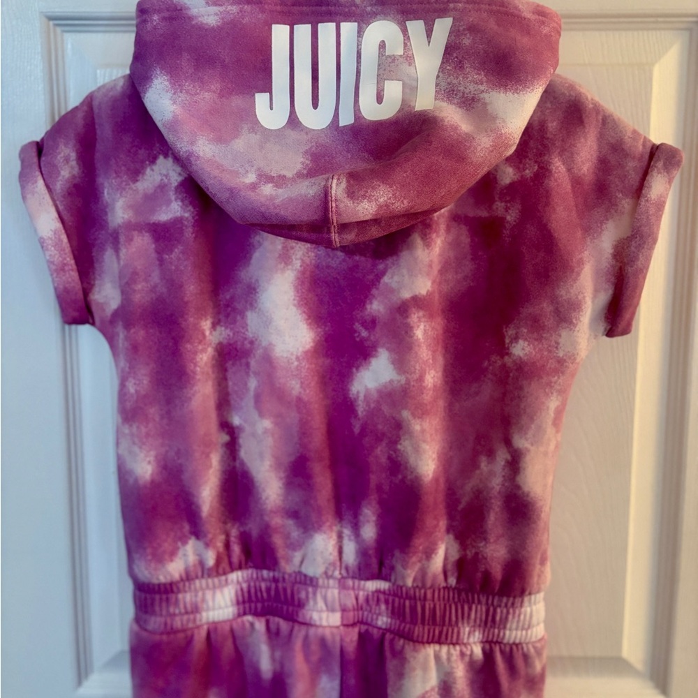Juicy Couture Purple Tie-Dye romper jumpsuit